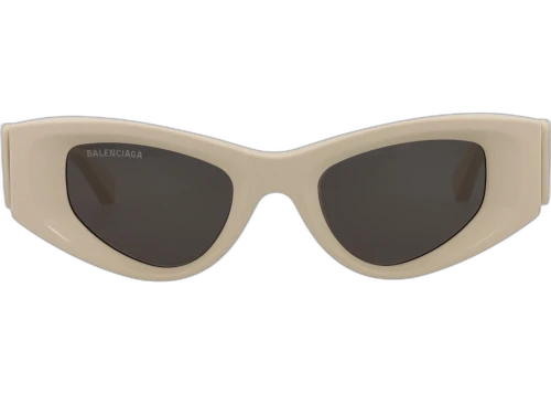 Balenciaga Cat Eye-Frame Acetate Sunglasses Beige/Beige/Grey (BB0243S-30013524-003)
