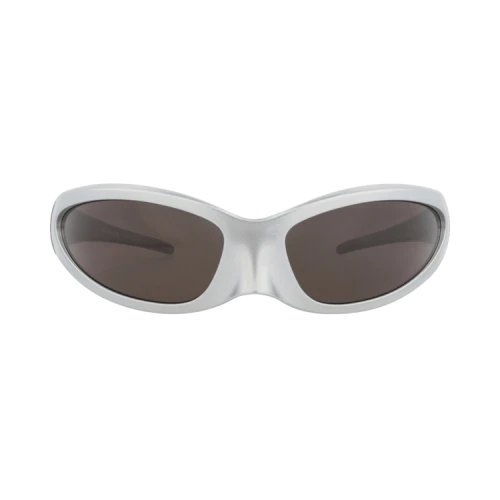 Balenciaga Shield-Frame Bio Injection Sunglasses Silver Silver Grey (BB0251S-30013805-005)
