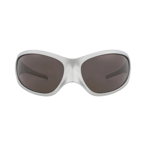 Balenciaga Shield-Frame Bio Injection Sunglasses Silver Silver Grey (BB0252S-30013804-005)