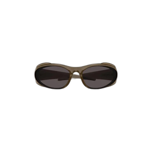 Balenciaga Shield Sunglasses 'Brown/Grey'