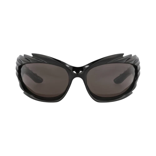 Balenciaga Shield-Frame Bio Injection Sunglasses Black Black Grey (BB0255S-30013967-001)