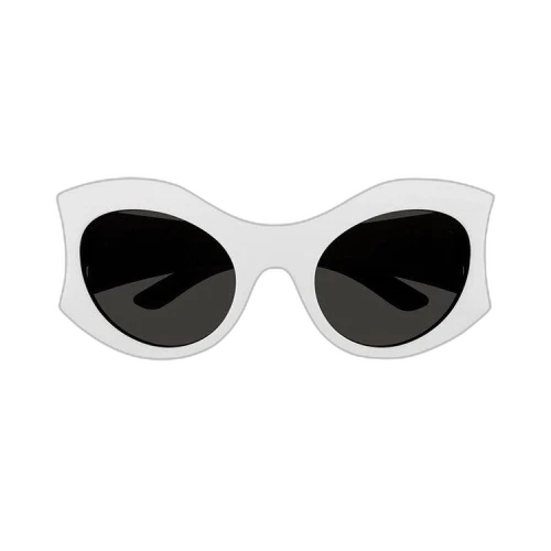 Balenciaga Round Sunglasses 'White/Grey'