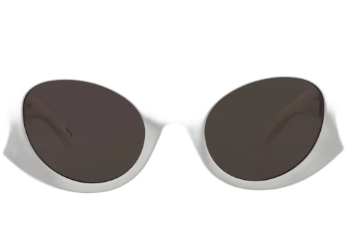 Balenciaga Cat Eye-Frame Bio Injection Sunglasses White/White/Grey (BB0256S-30013971-003)