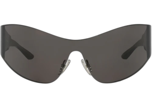 Balenciaga Shield-Frame Nylon Sunglasses Grey Grey Grey (BB0257S-30013965-001)