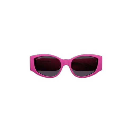 Balenciaga Oval Frame Sunglasses 'Fuchsia'