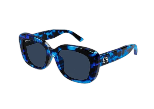 Balenciaga Rectangle Sunglasses Blue (BB0295SK-004)