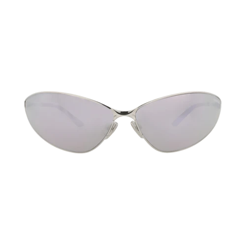 Balenciaga Shield-Frame Metal Sunglasses Silver Silver Silver (BB0315S-30014768-001)