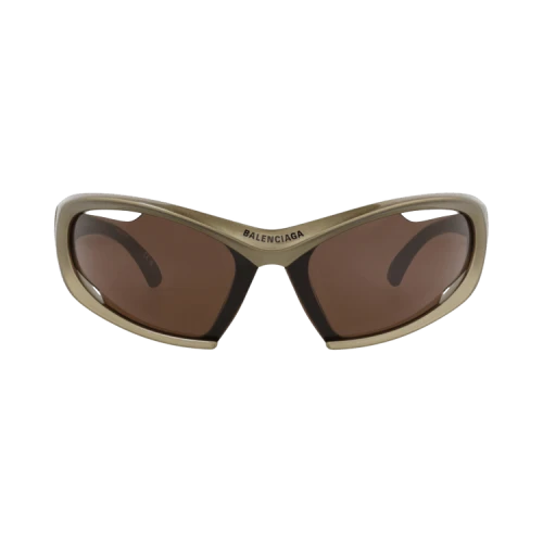 Balenciaga Shield-Frame Bio Injection Sunglasses Green Green Brown (BB0318S-30014883-004)