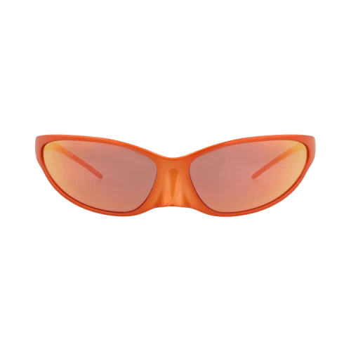 Balenciaga Shield-Frame Aluminium Sunglasses 'Red'