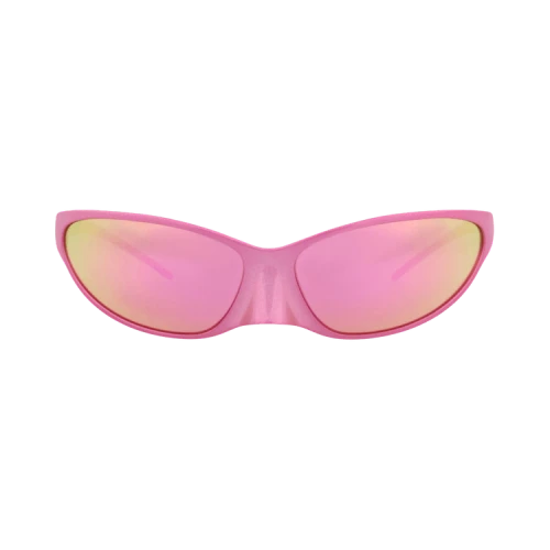 Balenciaga Shield-Frame Aluminium Sunglasses 'Pink'