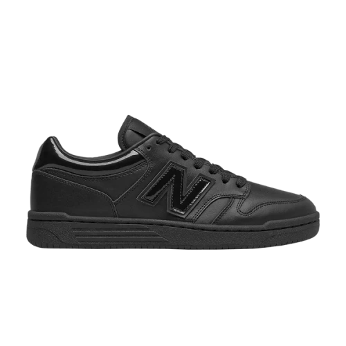New Balance BB480 White Triple Black