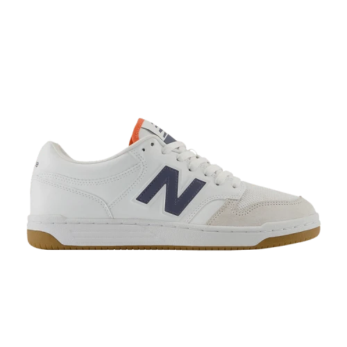New Balance 480 'White Dark Arctic Grey Gulf Red'