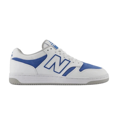 New Balance 480 White Royal Blue Suede