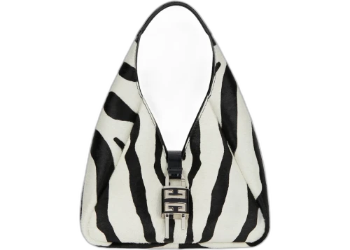 Givenchy G-Hobo Shoulder Bag Mini Zebra Print Black/White