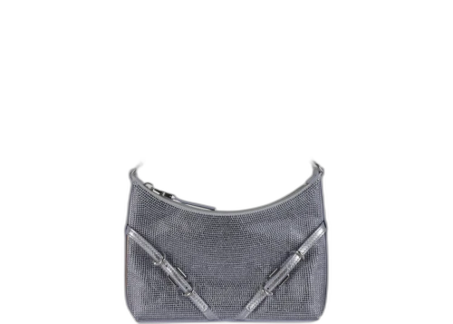 Givenchy Mini Voyou Party Shoulder Bag In Satin And Strass Lavender