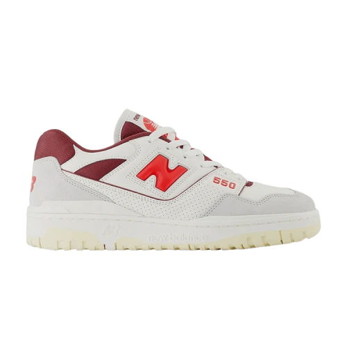 New Balance 550 Sea Salt Grey True Red