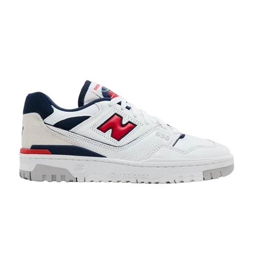 New Balance 550 White Navy Red
