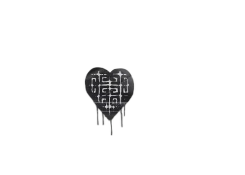 Givenchy x Chito City Heart 4G Tag Effect White Black (Women's)