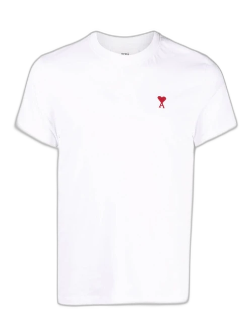 Ami Paris Ami De Coeur Classic Fit T-Shirt White/Red
