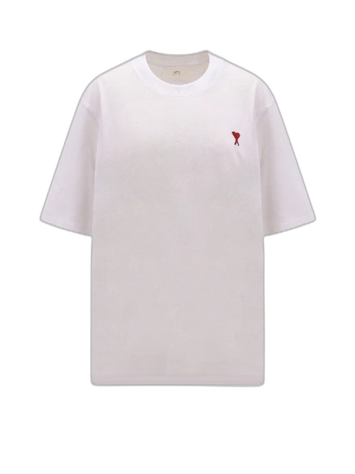 Ami Paris Ami De Coeur Tee White