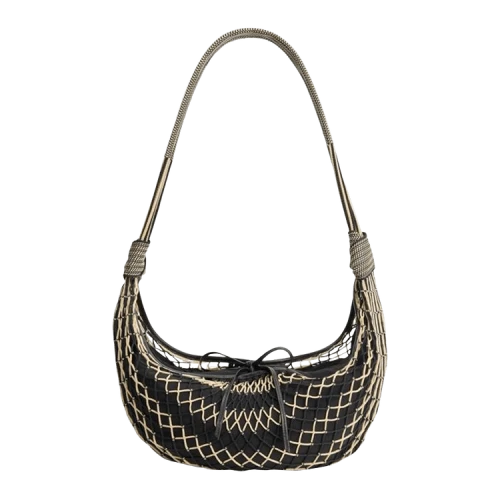 Lemaire Croissant Filt Bag 'Chevron Light Beige'