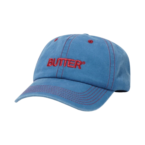 Butter Goods Rounded Logo 6 Panel Cap 'Sky Blue'