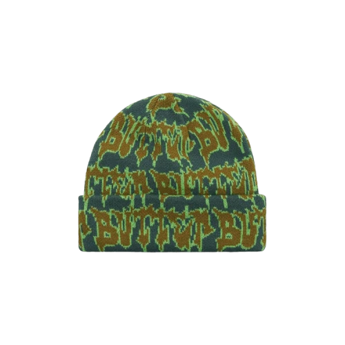 Butter Goods Throw Beanie 'Forest/Lime'