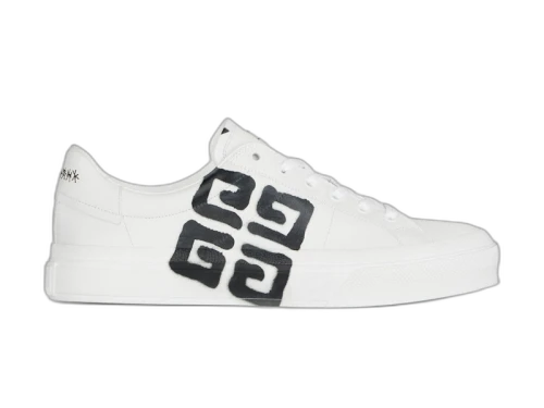 Givenchy City Sport Tag Effect 4G Print Black White