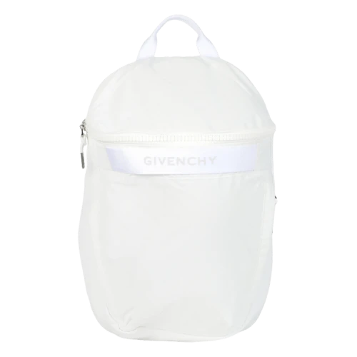 Givenchy G-Treck Backpack In Reflective Nylon White
