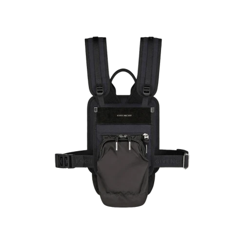 Givenchy Nylon And Suede Corset Bag Black