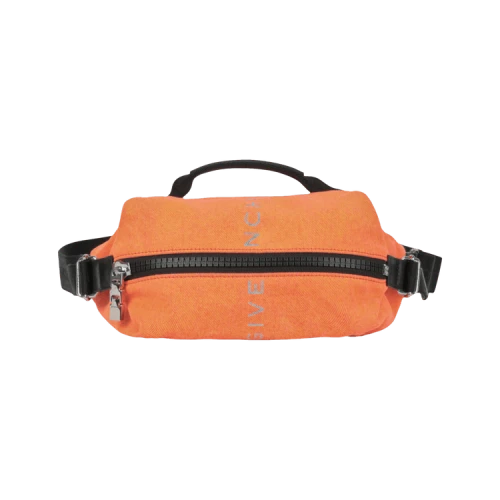 Givenchy G-Zip Bumbag In Denim Bright Orange
