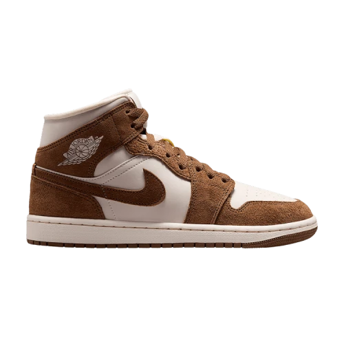 Air Jordan 1 Mid 'Light British Tan Chalk' (Women's)