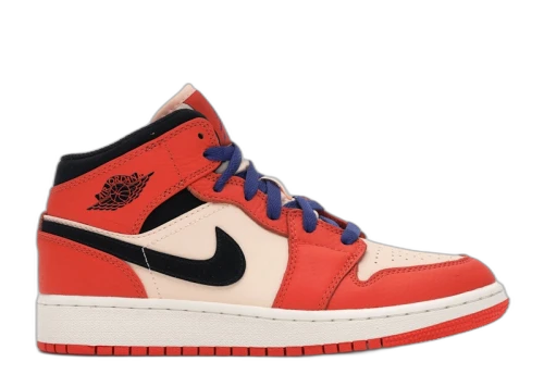 Jordan 1 Mid Team Orange Black (GS)