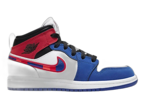 Jordan 1 Mid Rush Blue University Red (PS)