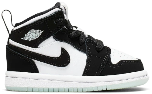 Jordan 1 Mid White Black Teal Tint (TD)