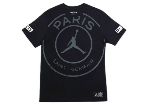 Jordan x Paris Saint-Germain Logo Tee Black