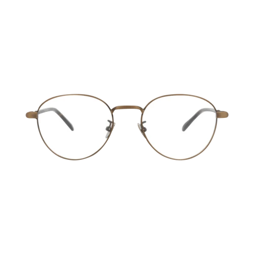 Bottega Veneta Round-Frame Metal Optical Frames Bronze Bronze Transparent (BV0134O-30001676-003)