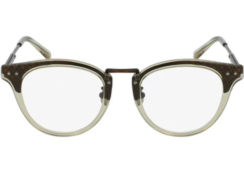 Bottega Veneta Round-Frame Acetate Sunglasses Bronze/Transparent (BV0144O-30001689-003)