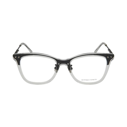 Bottega Veneta Cat Eye-Frame Acetate Optical Frames Crystal Black Transparent (BV0145O-30001690-001)