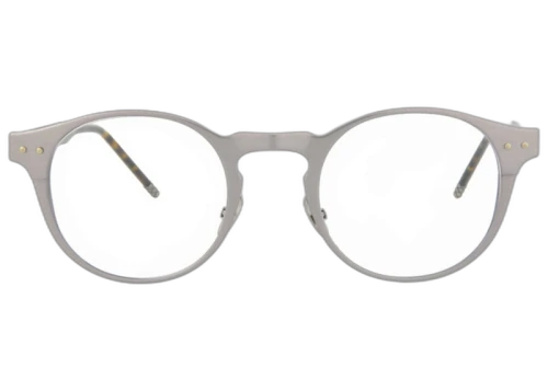 Bottega Veneta Round-Frame Alluminium Optical Frames Ruthenium/Havana/Transparent (BV0180O-30002475-002-00315)