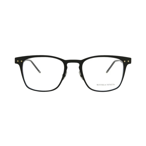 Bottega Veneta Square-Frame Alluminium Optical Frames Black Black Transparent (BV0181O-30002477-001)