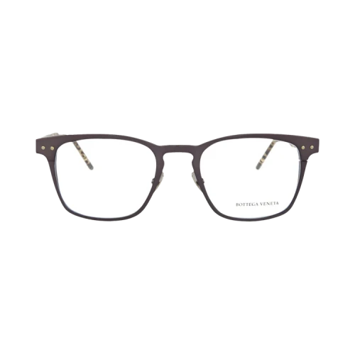 Bottega Veneta Square-Frame Alluminium Optical Frames Blue Avana Transparent (BV0181O-30002477-003)