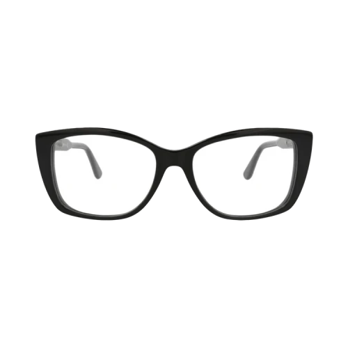 Bottega Veneta Cat Eye-Frame Acetate Optical Frames Black Black Transparent (BV0183O-30002479-001)