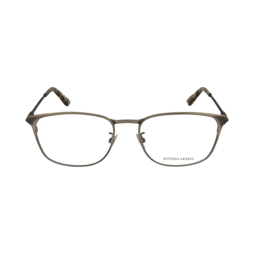 Bottega Veneta Round-Frame Metal Optical Frames Silver Ruthenium Transparent (BV0186O-30002485-003)