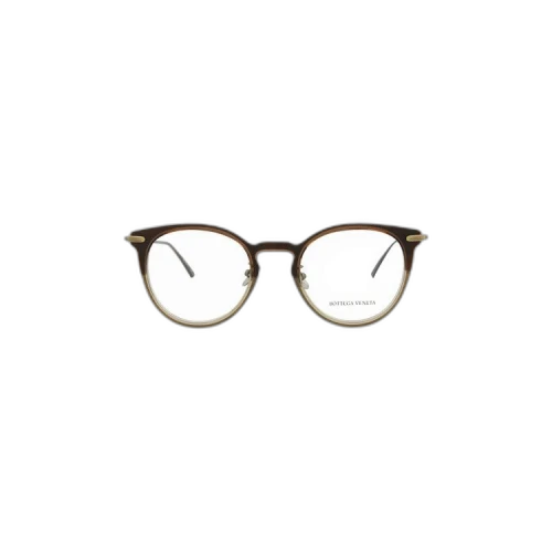 Bottega Veneta Round Frame Injection Sunglasses 'Brown'