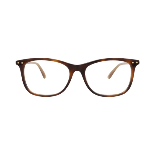 Bottega Veneta Square-Frame Acetate Optical Frames Havana Yellow Transparent (BV0230O-30006416-002)