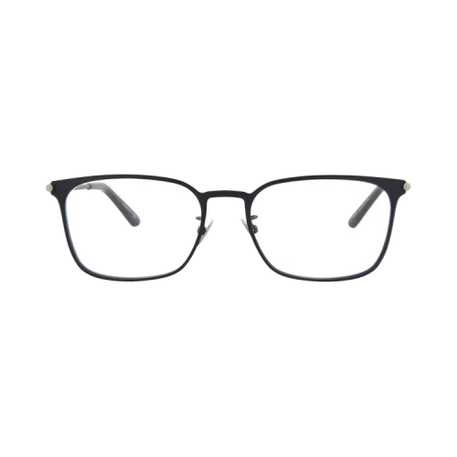 Bottega Veneta Square-Frame Metal Optical Frames Blue Silver Transparent (BV0233O-30007213-003)