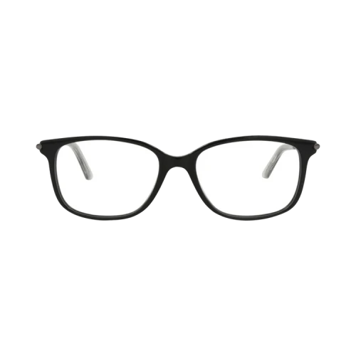 Bottega Veneta Square-Frame Acetate Optical Frames Black Ruthenium Transparent (BV0255O-30008296-001)