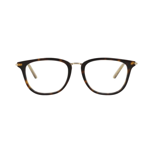 Bottega Veneta Square-Frame Acetate Optical Frames Havana Gold Transparent (BV0256O-30008297-002)