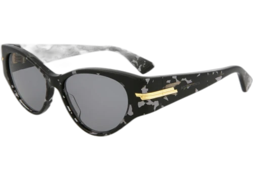 Bottega Veneta Cat Eye Sunglasses Black/Black/Grey (BV1002S-30007849-002)